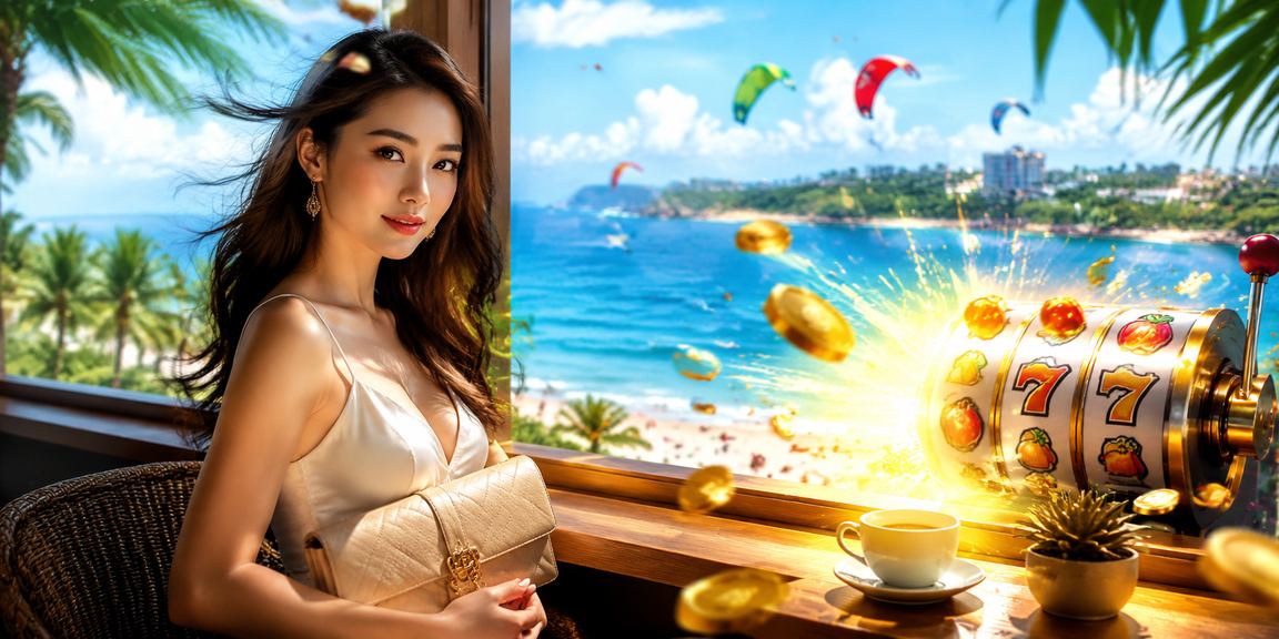 Người chơi slots tại Mũi Né nhâm nhi cà phê và theo dõi jackpot trên điện thoại